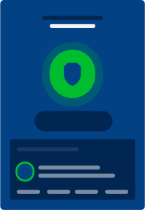 A series of four illustrations showing a desktop computer with a VPN pop-up connecting to an illustration of UsenetServer’s VPN, which connects to an illustration of a VPN server that links to other servers around the world.